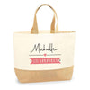 Sac Jute Fête des Mères Fêtes des Pères Mamie Papi Famille Idée Cadeau anniversaire Noël Travail Boulot Métier Départ Retraite Collègue Femme Homme