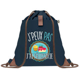 sac a dos bleu coton recycle avec pochette idee cadeau originale pour collegue ami prof ou membre de la famille cadeau mixte noel anniversaire secret santa ou depart au travail sac leger pratique et ecologique design breton moderne