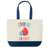 Sac de shopping bleu J'peux pas Diabète