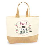 Sac Jute Fête des Mères Fêtes des Pères Mamie Papi Famille Idée Cadeau anniversaire Noël Travail Boulot Métier Départ Retraite Collègue Femme Homme