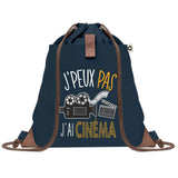 sac a dos bleu coton recycle avec pochette idee cadeau originale pour collegue ami prof ou membre de la famille cadeau mixte noel anniversaire secret santa ou depart au travail sac leger pratique et ecologique design breton moderne
