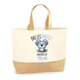 Sac Jute Fête des Mères Fêtes des Pères Mamie Papi Famille Idée Cadeau anniversaire Noël Travail Boulot Métier Départ Retraite Collègue Femme Homme