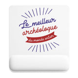 Tapis de souris ergonomique avec repose-poignet, accessoire bureau pour femme et homme, fête des pères, cadeau pas cher, idée cadeau fête des mères, secret santa, départ à la retraite, télétravail et gaming