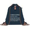 sac a dos homme bleu coton recycle avec pochette idee cadeau utile pour collegue papa ou ami cadeau homme noel anniversaire secret santa ou depart a la retraite sac durable pratique et robuste design sobre et elegant