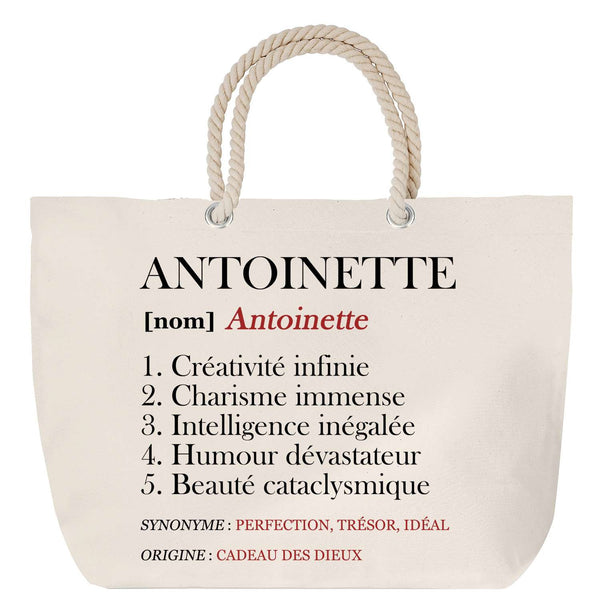 Sac Fête des Mères Mamie Famille Idée Cadeau anniversaire Noël Travail Boulot Métier Départ Retraite Collègue Femme cabas shopping plage