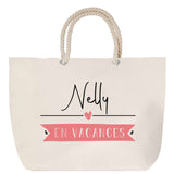 Sac Fête des Mères Mamie Famille Idée Cadeau anniversaire Noël Travail Boulot Métier Départ Retraite Collègue Femme cabas shopping plage
