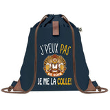 sac a dos bleu coton recycle avec pochette idee cadeau originale pour collegue ami prof ou membre de la famille cadeau mixte noel anniversaire secret santa ou depart au travail sac leger pratique et ecologique design breton moderne