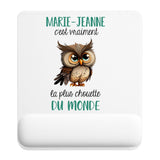 Tapis de souris ergonomique avec repose-poignet, accessoire bureau pour femme et homme, fête des pères, cadeau pas cher, idée cadeau fête des mères, secret santa, départ à la retraite, télétravail et gaming