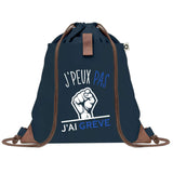 sac a dos bleu coton recycle avec pochette idee cadeau originale pour collegue ami prof ou membre de la famille cadeau mixte noel anniversaire secret santa ou depart au travail sac leger pratique et ecologique design breton moderne