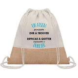 Sac Fête des Pères Papi Papa Cadeau anniversaire Noël Travail Boulot Métier Départ Retraite Collègue Homme cabas shopping plage