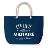 Sac de plage Bleu anse corde Certifié meilleur Militaire