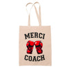 Noël cadeau de départ à la retraite cadeau de fin d'année scolaire idée cadeau cadeau de remerciement anniversaire coach sport sac cabas totebag sac jute