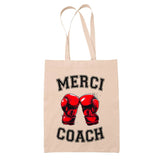 Noël cadeau de départ à la retraite cadeau de fin d'année scolaire idée cadeau cadeau de remerciement anniversaire coach sport sac cabas totebag sac jute