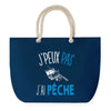 Sac de plage Bleu anse corde J'peux Pas Péche