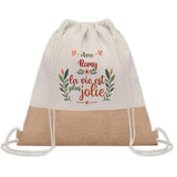 Sac Fête des Mères Mamie Famille Idée Cadeau anniversaire Noël Travail Boulot Métier Départ Retraite Collègue Femme cabas shopping plage