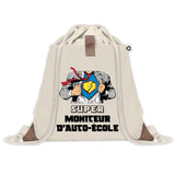 Sac à dos avec pochette Super Moniteur d'Auto-École