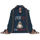 sac a dos bleu coton recycle avec pochette idee cadeau originale pour collegue ami prof ou membre de la famille cadeau mixte noel anniversaire secret santa ou depart au travail sac leger pratique et ecologique design breton moderne