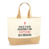 Sac Jute Fête des Mères Fêtes des Pères Mamie Papi Famille Idée Cadeau anniversaire Noël Travail Boulot Métier Départ Retraite Collègue Femme Homme