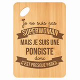 Planche bambou gravée personnalisée femme idée cadeau Fête des Mères apéro 30×20 prénom cuisine plateau fromage anniversaire noel maman mamie