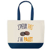 Sac de shopping bleu J'peux pas Palet