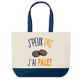 Sac de shopping bleu J'peux pas Palet