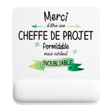 Tapis de souris ergonomique avec repose-poignet, accessoire bureau pour femme et homme, fête des pères, cadeau pas cher, idée cadeau fête des mères, secret santa, départ à la retraite, télétravail et gaming
