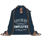 sac a dos femme bleu coton recycle avec pochette cadeau original pour collegue amie prof ou soeur idee cadeau femme noel anniversaire secret santa ou depart a la retraite sac pratique chic et ecoresponsable design breton elegant