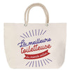 Sac Fête des Mères Mamie Famille Idée Cadeau anniversaire Noël Travail Boulot Métier Départ Retraite Collègue Femme cabas shopping plage