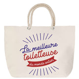 Sac Fête des Mères Mamie Famille Idée Cadeau anniversaire Noël Travail Boulot Métier Départ Retraite Collègue Femme cabas shopping plage