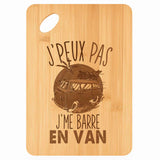 Planche bambou gravée personnalisée femme homme idée cadeau Fête des Mères Fête des Pères apéro papa maman prénom cuisine plateau fromage