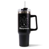 Mug isotherme Joyeux noël Maryvonne cerf Noir