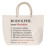 Sac Fête des Mères Mamie Famille Idée Cadeau anniversaire Noël Travail Boulot Métier Départ Retraite Collègue Femme cabas shopping plage