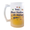 Chope de bière personnalisé, idée cadeau pour maman, femme ou collègue. Parfait pour Noël, anniversaire, fête des mères ou Secret Santa.