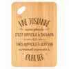 Planche bambou gravée personnalisée femme idée cadeau Fête des Mères apéro 30×20 prénom cuisine plateau fromage anniversaire noel maman mamie
