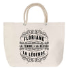 Sac Fête des Mères Mamie Famille Idée Cadeau anniversaire Noël Travail Boulot Métier Départ Retraite Collègue Femme cabas shopping plage