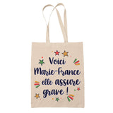 Sac Tote Bag Fête des Mères Fêtes des Pères Mamie Papi Famille Idée Cadeau anniversaire Noël Travail Boulot Métier Départ Retraite Collègue Femme Homme