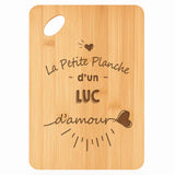 Planche bambou gravée personnalisée homme idée cadeau Fête des Pères apéro 30×20 prénom cuisine plateau fromage anniversaire noel papa papi 
