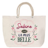 Sac Fête des Mères Mamie Famille Idée Cadeau anniversaire Noël Travail Boulot Métier Départ Retraite Collègue Femme cabas shopping plage