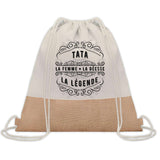 Sac Fête des Mères Mamie Maman Cadeau anniversaire Noël Travail Métier Départ Retraite Collègue Femme cabas shopping plage
