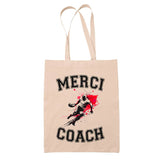 Noël cadeau de départ à la retraite cadeau de fin d'année scolaire idée cadeau cadeau de remerciement anniversaire coach sport sac cabas totebag sac jute