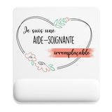 Tapis de souris ergonomique avec repose-poignet, accessoire bureau pour femme et homme, fête des pères, cadeau pas cher, idée cadeau fête des mères, secret santa, départ à la retraite, télétravail et gaming