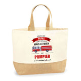 Sac Jute Fête des Mères Fêtes des Pères Mamie Papi Famille Idée Cadeau anniversaire Noël Travail Boulot Métier Départ Retraite Collègue Femme Homme