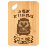 Planche bambou gravée personnalisée femme idée cadeau Fête des Mères apéro 30×20 prénom cuisine plateau fromage anniversaire noel maman mamie
