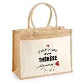 Sac Fête des Mères Mamie MAman Soeur Femme Famille Idée Cadeau anniversaire Noël Travail Boulot Métier Départ Retraite Collègue Femme cabas shopping plage