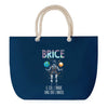 Sac de plage Bleu anse corde Brice Unique dans l'Univers
