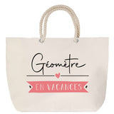 Sac Fête des Mères Mamie Famille Idée Cadeau anniversaire Noël Travail Boulot Métier Départ Retraite Collègue Femme cabas shopping plage
