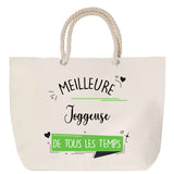 Sac Fête des Mères Mamie Famille Idée Cadeau anniversaire Noël Travail Boulot Métier Départ Retraite Collègue Femme cabas shopping plage