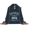 Sac à Dos Bleu avec Pochette Certifiée meilleure Sista