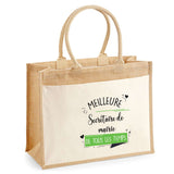 Sac Fête des Mères Mamie MAman Soeur Femme Famille Idée Cadeau anniversaire Noël Travail Boulot Métier Départ Retraite Collègue Femme cabas shopping plage