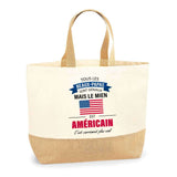 Sac Jute Fête des Mères Fêtes des Pères Mamie Papi Famille Idée Cadeau anniversaire Noël Travail Boulot Métier Départ Retraite Collègue Femme Homme